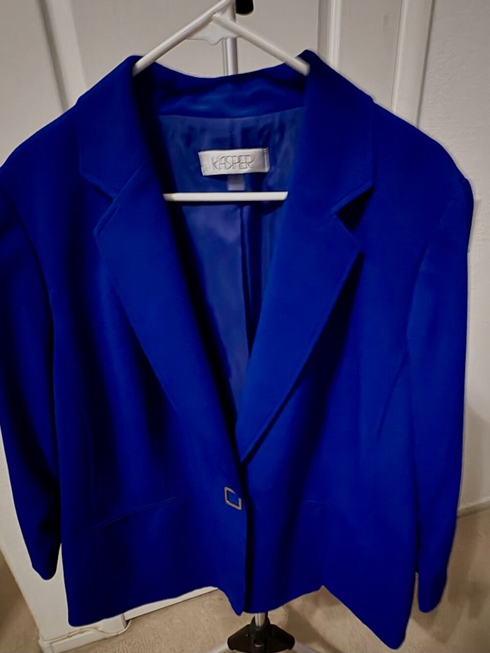 Kasper Women's Blue Professional Blazer Jacket - Size 18